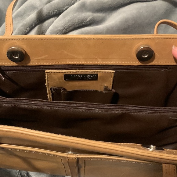 FRANCO VISCONTI VINTAGE ITALIAN LEATHER BAG - Picture 3 of 3